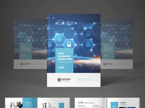 藍(lán)色科技公司互聯(lián)網(wǎng)大數(shù)據(jù)宣傳冊(cè)畫冊(cè)模板設(shè)計(jì)素材